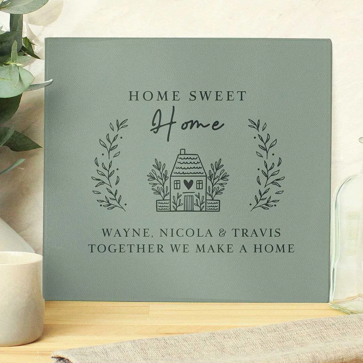 Personalised Home Glass Chopping Board Worktop Saver>Temptation Gifts Hot