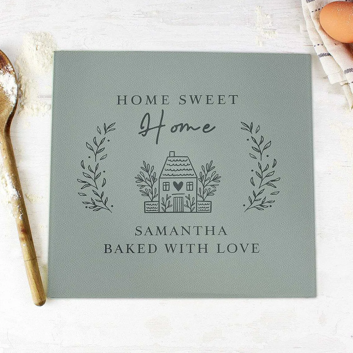 Personalised Home Glass Chopping Board Worktop Saver>Temptation Gifts Hot