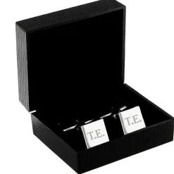 Personalised Initials Square Cufflinks><noscript><img width=