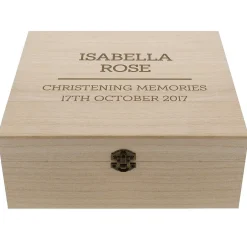Personalised Large Wooden Keepsake Box>Temptation Gifts Best Sale