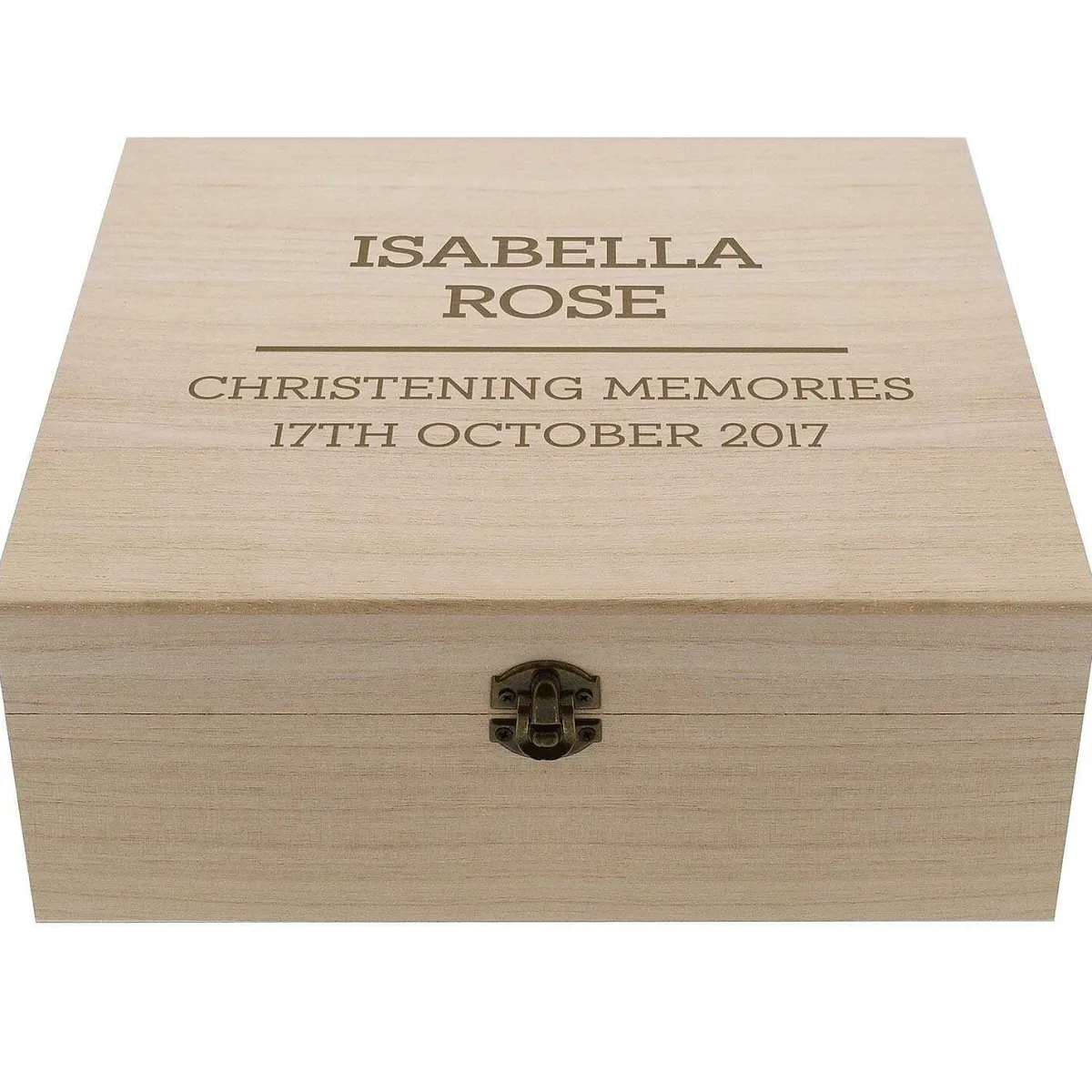 Personalised Large Wooden Keepsake Box>Temptation Gifts Best Sale
