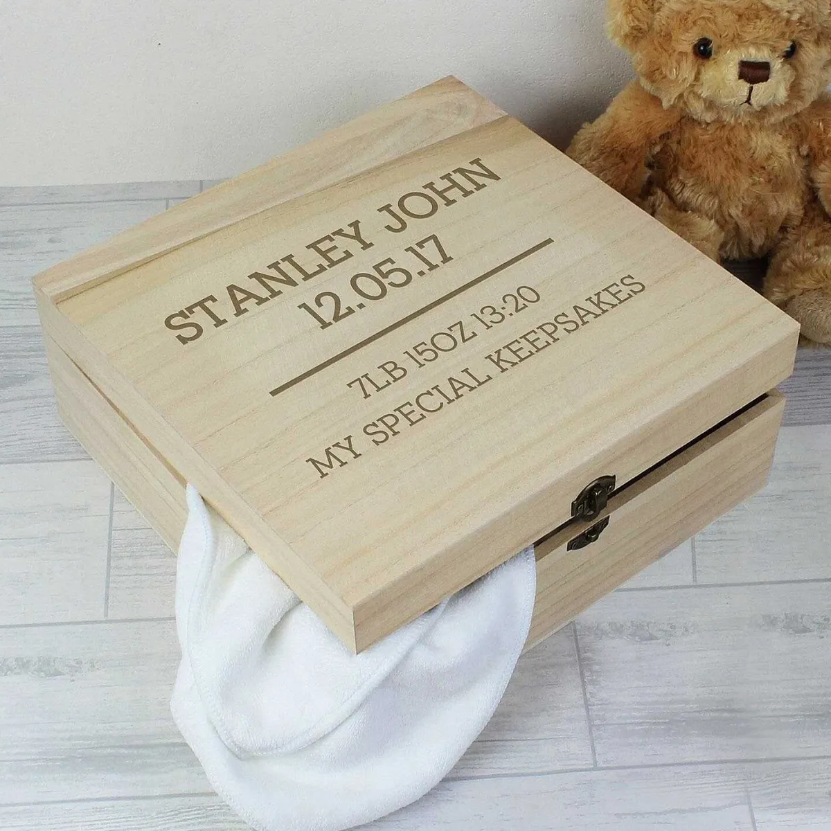 Personalised Large Wooden Keepsake Box>Temptation Gifts Best Sale