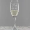 Personalised Maid Of Honour Flute Glass>Temptation Gifts Online