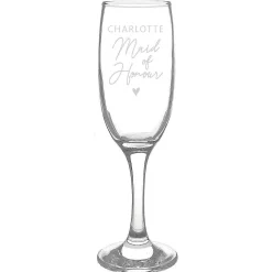 Personalised Maid Of Honour Flute Glass><noscript><img width=