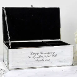 Personalised Mirrored Jewellery Box><noscript><img width=