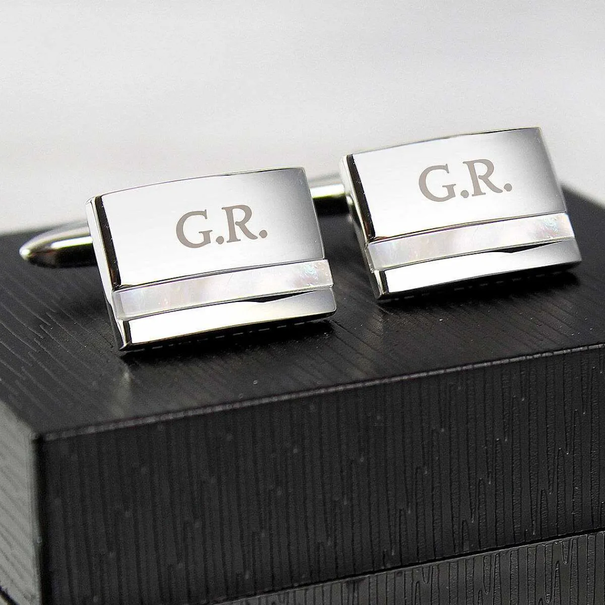 Personalised Mother Of Pearl Cufflinks>Temptation Gifts Best Sale