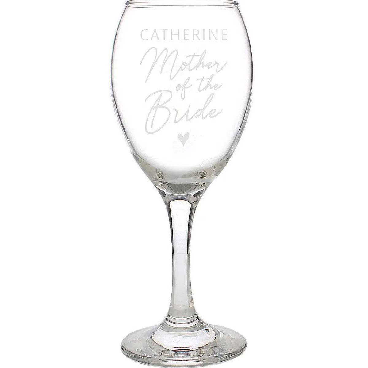 Personalised Mother Of The Bride Wine Glass>Temptation Gifts Best