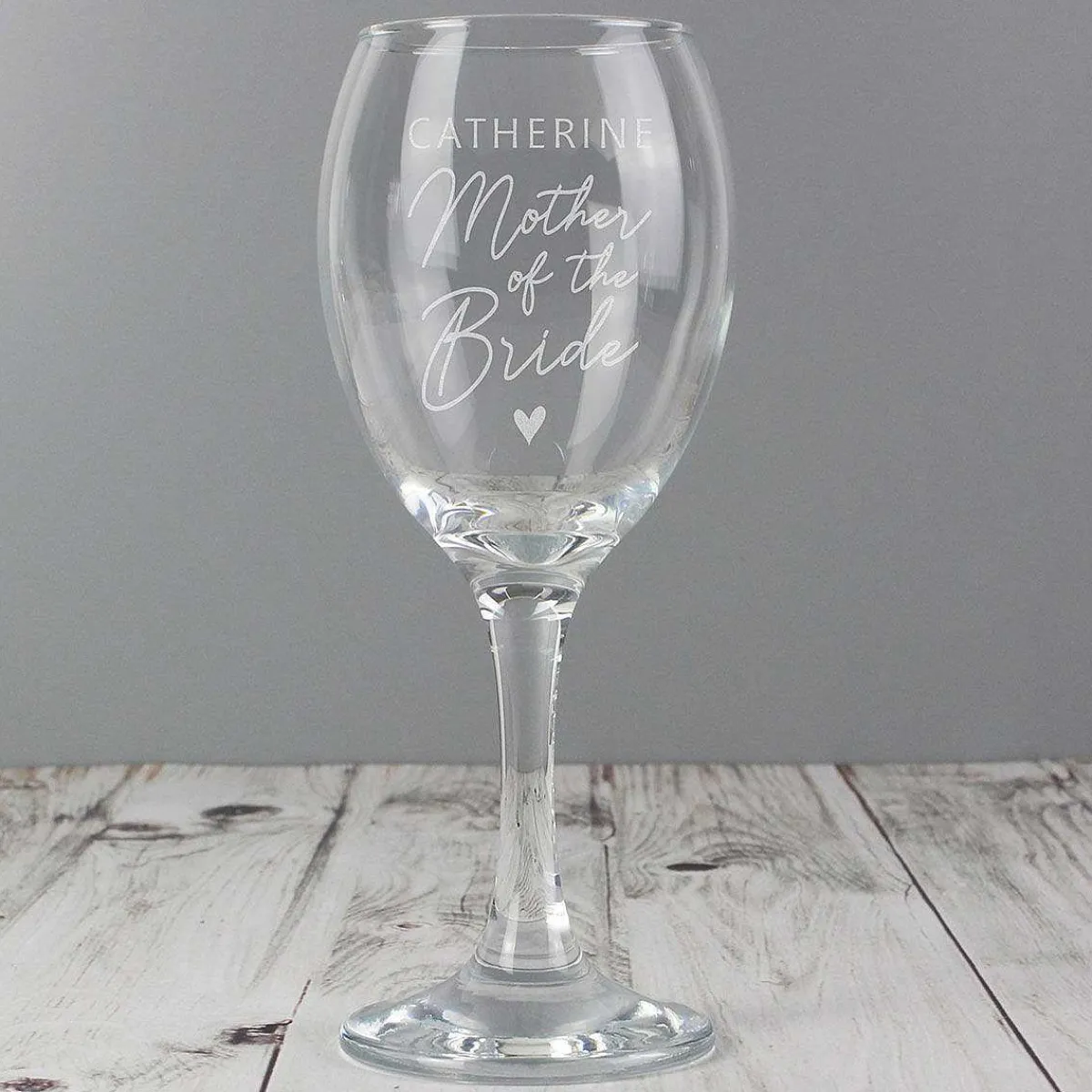 Personalised Mother Of The Bride Wine Glass>Temptation Gifts Best
