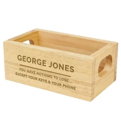 Personalised Name & Message Mini Wooden Crate>Temptation Gifts Hot