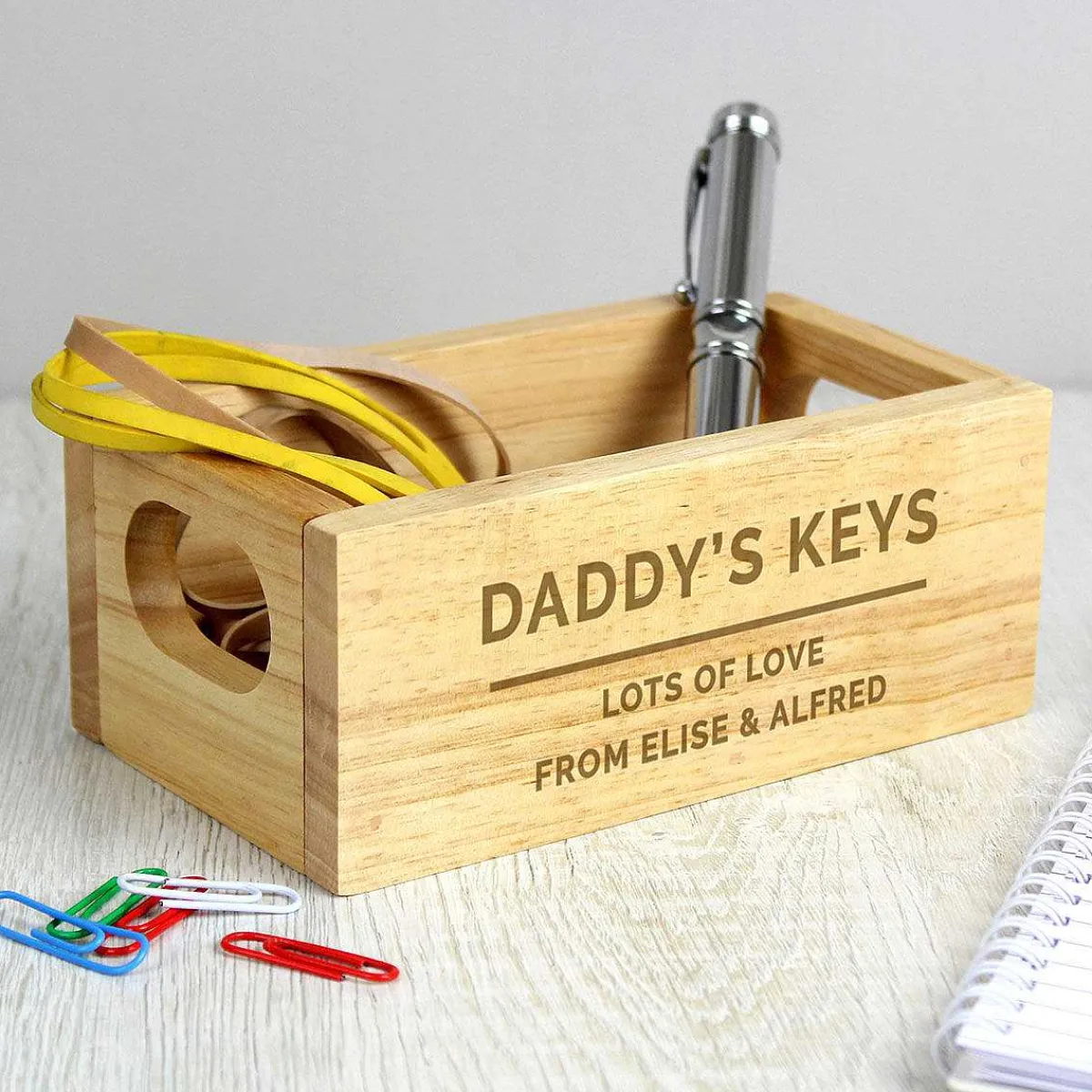 Personalised Name & Message Mini Wooden Crate>Temptation Gifts Hot