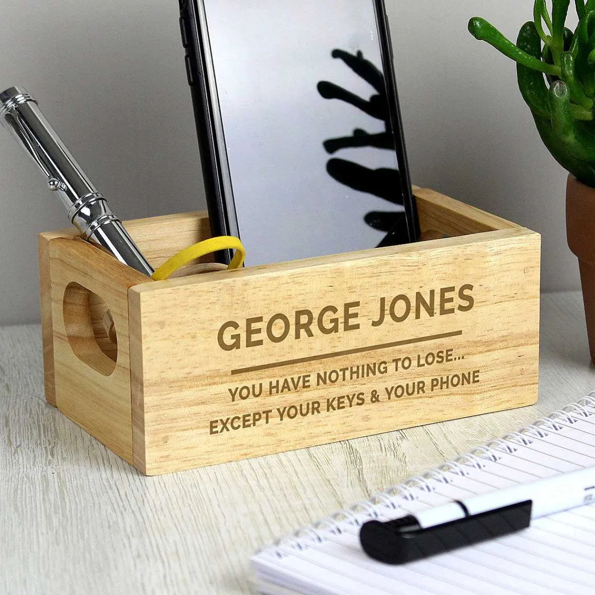 Personalised Name & Message Mini Wooden Crate>Temptation Gifts Hot