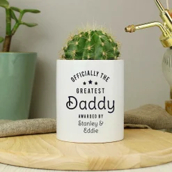 Personalised 'Officially The Greatest' Ceramic Storage Pot>Temptation Gifts Cheap