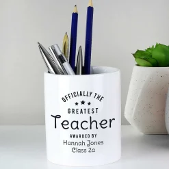 Personalised 'Officially The Greatest' Ceramic Storage Pot>Temptation Gifts Cheap