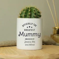Personalised 'Officially The Greatest' Ceramic Storage Pot><noscript><img width=