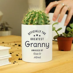 Personalised 'Officially The Greatest' Ceramic Storage Pot><noscript><img width=