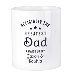 Personalised 'Officially The Greatest' Ceramic Storage Pot><noscript><img width=