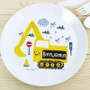 Personalised Plastic Digger Plate>Temptation Gifts Outlet
