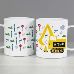Personalised Plastic Digger Mug><noscript><img width=