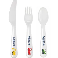 Personalised Plastic Vehicles Cutlery>Temptation Gifts Hot