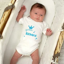 Personalised Prince Baby Vest>Temptation Gifts New