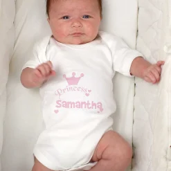 Personalised Princess Baby Vest><noscript><img width=