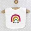 Personalised Rainbow Bib>Temptation Gifts Hot