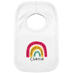 Personalised Rainbow Bib><noscript><img width=