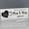 Personalised Rustic Countdown Wooden Block Sign>Temptation Gifts Shop