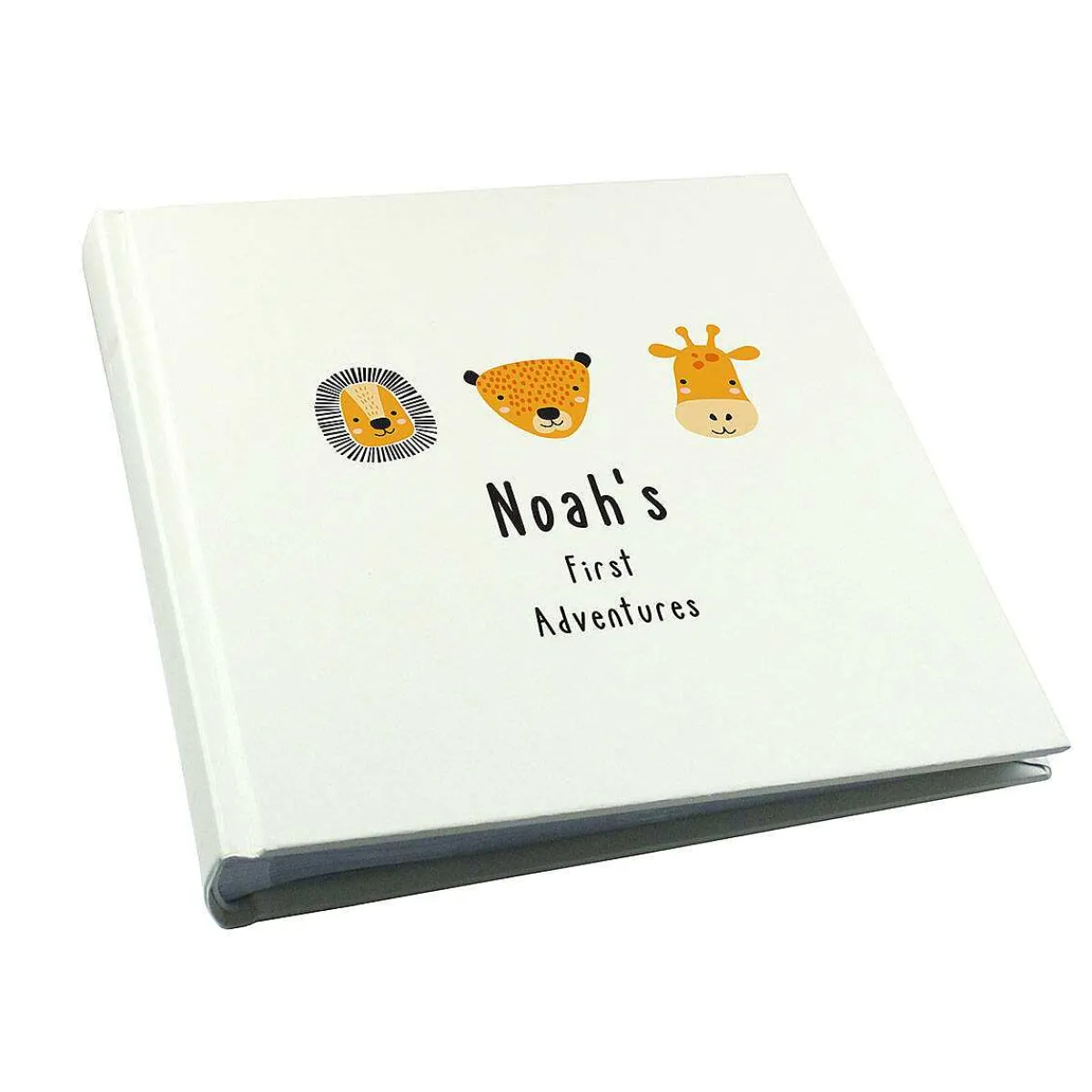 Personalised Scandi Safari Animals Square 6X4 Photo Album>Temptation Gifts Hot