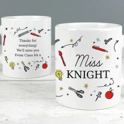 Personalised School Teachers Mug>Temptation Gifts Best