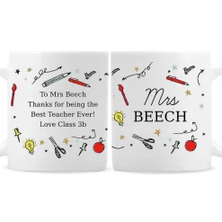 Personalised School Teachers Mug>Temptation Gifts Best
