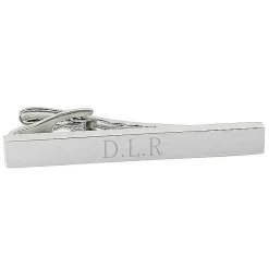Personalised Silver Plated Tie Clip>Temptation Gifts Flash Sale