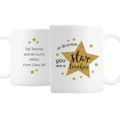 Personalised Star Teacher's Mug>Temptation Gifts Shop