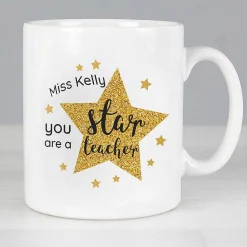 Personalised Star Teacher's Mug>Temptation Gifts Shop