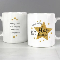 Personalised Star Teacher's Mug><noscript><img width=