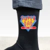 Personalised Super Dad Men's Socks>Temptation Gifts Fashion