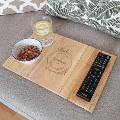 Personalised 'Take Time For Yourself' Wooden Sofa Tray><noscript><img width=