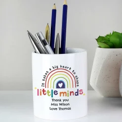 Personalised Teacher 'Little Minds' Ceramic Storage Pot>Temptation Gifts Hot