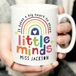 Personalised Teacher 'shape Little Minds' Ceramic Mug>Temptation Gifts Cheap