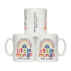 Personalised Teacher 'shape Little Minds' Ceramic Mug><noscript><img width=