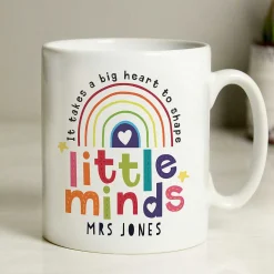 Personalised Teacher 'shape Little Minds' Ceramic Mug><noscript><img width=