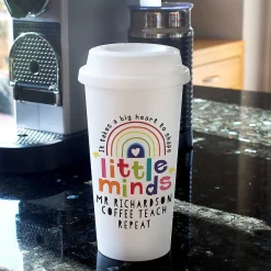 Personalised Teacher 'shape Little Minds' Travel Mug><noscript><img width=