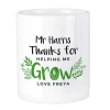 Personalised Teacher 'Thanks For Helping Me Grow' Ceramic Storage Pot>Temptation Gifts Shop