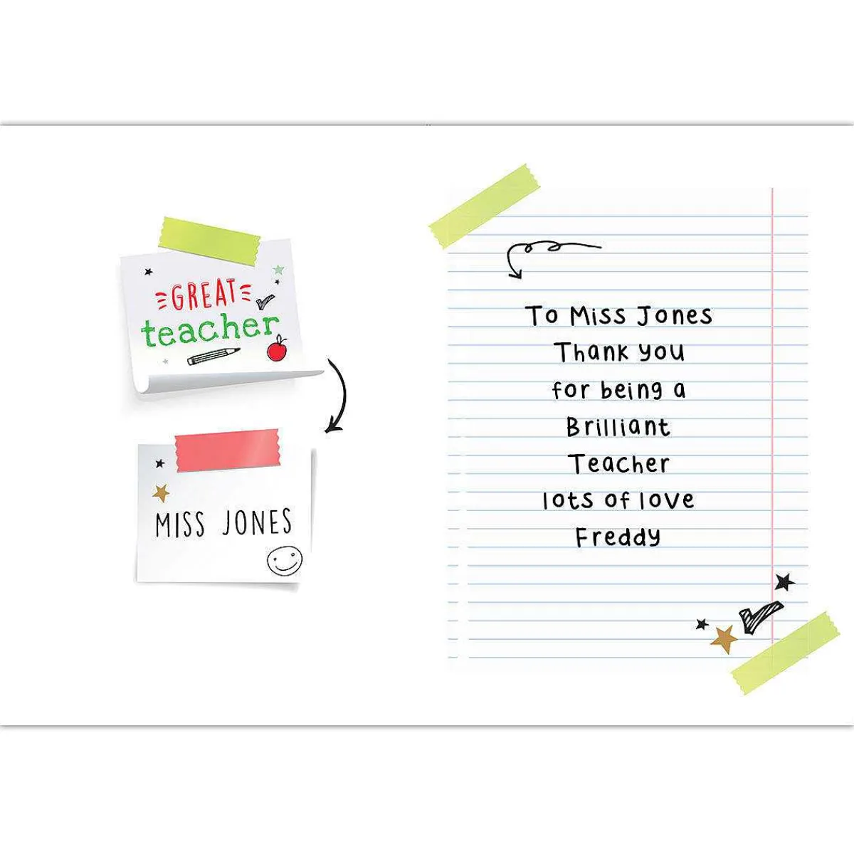 Personalised Thank You Teacher Card>Temptation Gifts Outlet