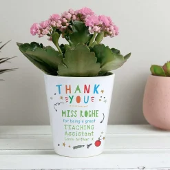 Personalised 'Thank You Teacher' Plant Pot><noscript><img width=