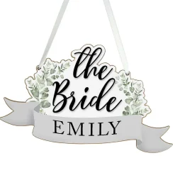 Personalised 'The Bride' Wooden Hanging Decoration>Temptation Gifts Cheap