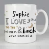 Personalised 'To The Moon And Back Mug'>Temptation Gifts Fashion