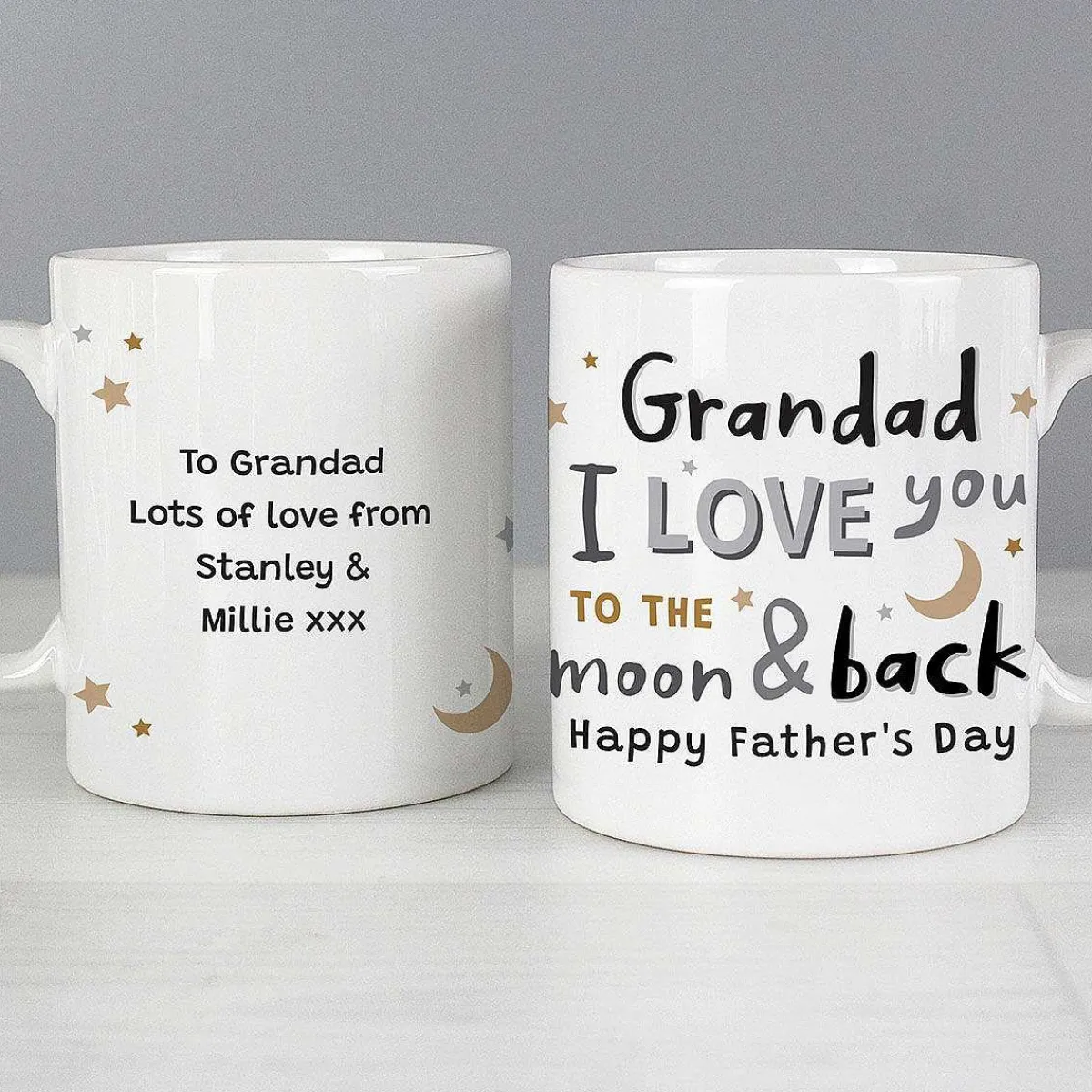 Personalised 'To The Moon And Back Mug'>Temptation Gifts Fashion