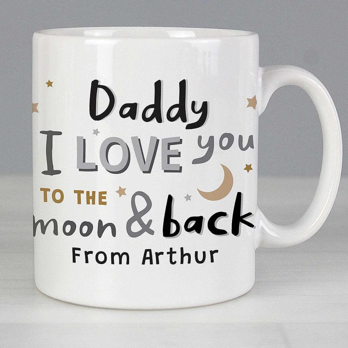 Personalised 'To The Moon And Back Mug'>Temptation Gifts Fashion