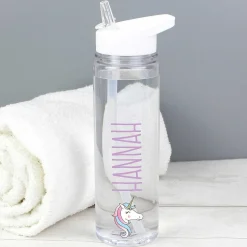 Personalised Unicorn Water Bottle><noscript><img width=
